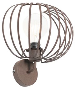 Dizajnová nástenná lampa hrdzavohnedá 30 cm - Johanna