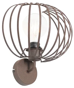 Dizajnová nástenná lampa hrdzavohnedá 30 cm - Johanna