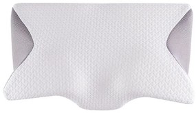 Ergonomický vankúš z pamäťovej peny bielo-šedá 60 x 35 cm