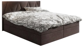 Manželská posteľ  Boxspring 140 cm Fade 3 (tmavohnedá) (s matracom a úložným priestorom). Vlastná spoľahlivá doprava až k Vám domov. 1046507