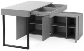 Písací stôl s komodou LUCA S10 - béžová