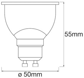 SADA 3x LED Stmievateľná žiarovka SMART+ GU10/5W/230V 2700K - Ledvance