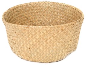 Svetlý úložný košík z morskej trávy Compactor, ⌀ 27 cm