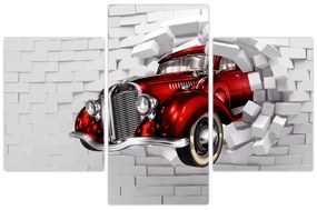 Obraz - Červené auto (90x60 cm)