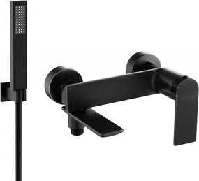 Mexen Zero R02 vaňová batéria so sprchovým setom, čierna - 7113R02-70