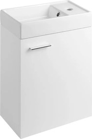 Aqualine Aqualine, ZOJA skrinka s keramickým umývadlom 40x22 cm, biela, 51049A-02