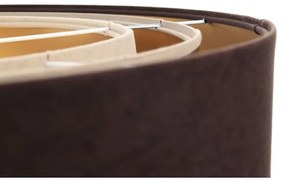 Luster na lanku TRINITI 1xE27/60W/230V hnedá/zlatá/béžová