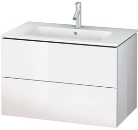 DURAVIT L-Cube závesná skrinka pod umývadlo, 2 zásuvky, 820 x 481 x 550 mm, biela vysoký lesk, LC624102222