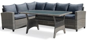 Rohová sedacia súprava Stockholm šedá