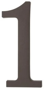 PSG 64.121 - plastová 3D číslica 1, číslo na dom, výška 180 mm, hnedá