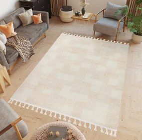 Minimalistický koberec v béžovej farbe Rio Loop Šírka: 80 cm | Dĺžka: 150 cm