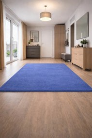 Vopi, Kusový koberec Eton modrý 82, 57x120, modrá, chodba / predsieň
