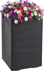 Květináč na kolečkách BETONIQUE I 60x40 cm černý