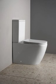 Sapho Sapho, IMALA kombi WC, Vortex Rimless, spodný/zadný odpad, biela, PC107V