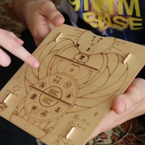 EscapeWelt - 3D drevená mechanická skladačka hlavolamu Pyramída