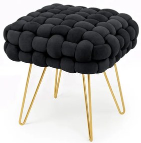Taburetka DOTTY čierna