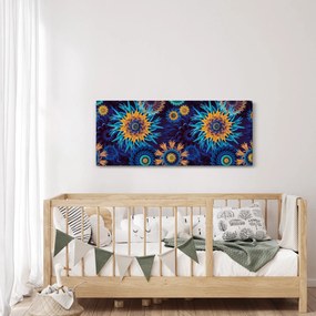 Obraz - 3D kvety (120x50 cm)
