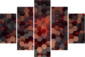 Obraz - Futuristická abstrakcia (150x105 cm)