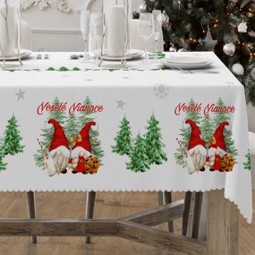 Dekorstudio DEKORSTUDIO Vianočný obrus s potlačou Veselé Vianoce Rozmer obrusu (šírka x dĺžka): 140x140cm