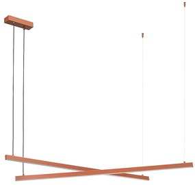 Argon 8837 - LED Luster na lanku MIAMI LED/74W/230V 3000K hnedá