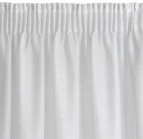 ZÁCLONA NA PÁSKE REBECCA 400X250 CM BIELA