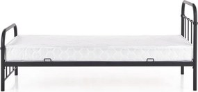 Jednolôžková posteľ 90 cm Lashell 90 (bez matraca) (čierna). Vlastná spoľahlivá doprava až k Vám domov. 1039454