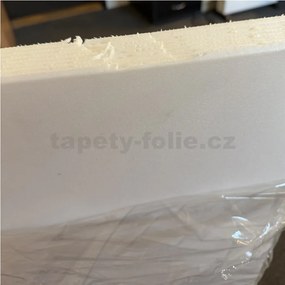 3D panel 4814, cena za kus, 2. akosť, rozmer 100 cm x 50 cm, HLADKÝ biely, IMPOL TRADE