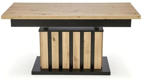 Zdvíhací stolík Baretti lamele artisan/čierna 130/170