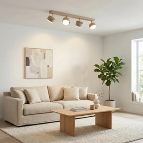 Brilagi - LED RGB stmievateľné bodové svietidlo MONO 4xGX53/14W/230V Wi-Fi Tuya béžové