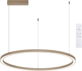 Brilagi - LED stmievateľný luster na lanku PORTOFINO LED/60W/230V priemer 80 cm béžový + diaľkové ovládanie