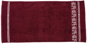 Bambusový uterák BAMBOO 50 x 90 cm vínový, 70% bambusové vlákno | 30% bavlna