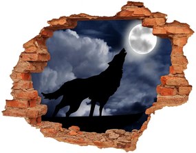 Diera 3D fototapeta nálepka Howlin 'wolf plne nd-c-61523126