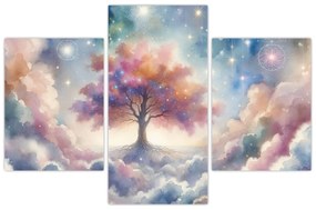 Obraz – Strom života v oblakoch (90x60 cm)