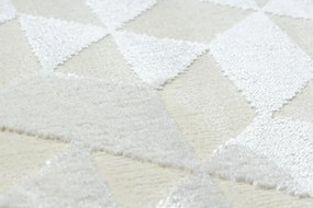 Koberec PEARL 51321A geometrický / štrukturálny, krémový