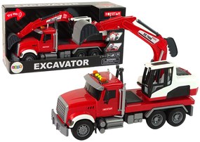 LEAN TOYS Nákladné auto s bagrom
