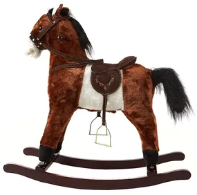 Aga4Kids Hojdací koník MR1313 Dark Brown