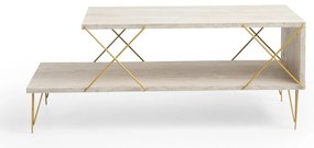 Konferenčný stolík Loire Gold Travertine