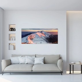Obraz - Zimná horská panoráma II. (120x50 cm)