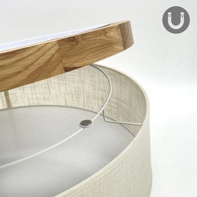 Brilagi - LED Stropné svietidlo BELLADONNA 3xE27/15W/230V pr. 50 cm krémová/dub