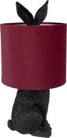 Black & Red RABBIT veľkonočná lampa