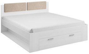 Manželská posteľ 140 cm Afrodita Typ 50 (s úl. priestorom) (biely popol) . Akcia -20%. Vlastná spoľahlivá doprava až k Vám domov. 1030973
