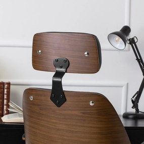 Kancelářská židle Fabian ořech/černá