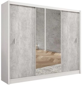 Skriňa Stone 250 biela/betón