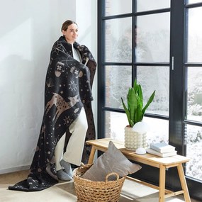 IBENA akrylový pléd Appenzell 150x200 cm so zimným motívovm