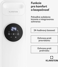 Klarstein Thermaxx olejový radiátor | 2500 W | 25 m² | 3 režimy | 7 až 35 °C | 44 cm x 64 cm
