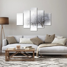 Obraz - Zimná alej (150x105 cm)