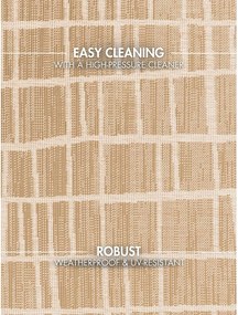 Krémovobiely/v prírodnej farbe okrúhly vnútorný a vonkajší koberec ø 160 cm Haringey Crouch – Ted Baker