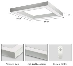 Immax NEO 07240L - LED Stmievateľné stropné svietidlo CANTO LED/60W/230V Tuya biela