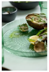 Zelený sklenený servírovací tanier ø 30 cm Kusintha – Bitz