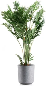 PLASTOVÝ KVETINÁČ ALOE TX 28,5X32 CM SIVÁ